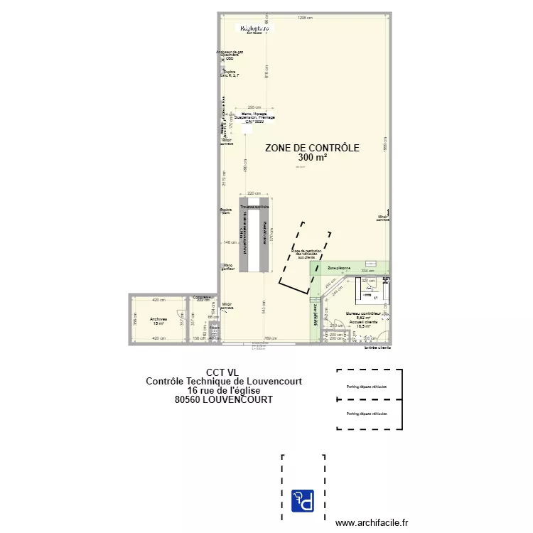 CCT VL LOUVENCOURT. Plan de 