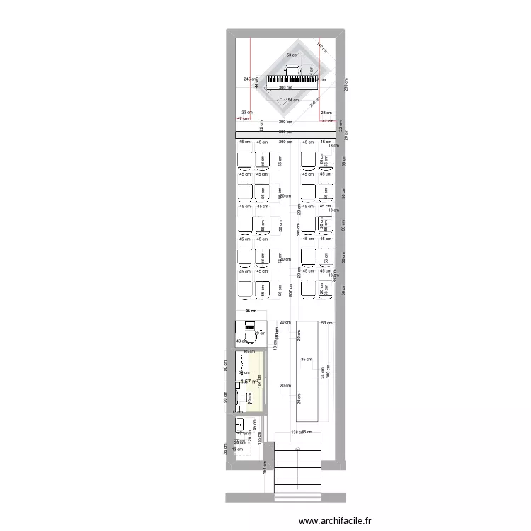 caveau Montreux. Plan de 