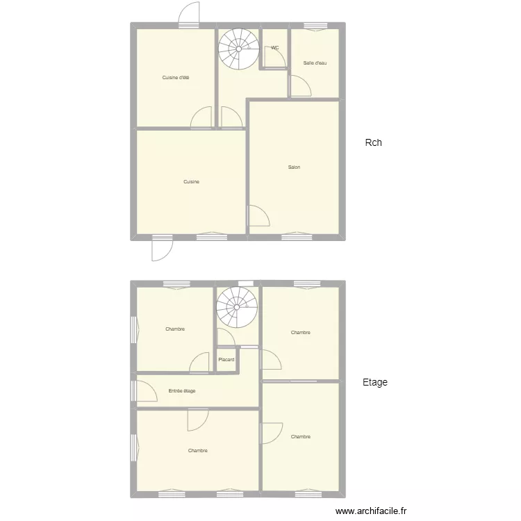 Croquis GANGLOFF Rch. Plan de 