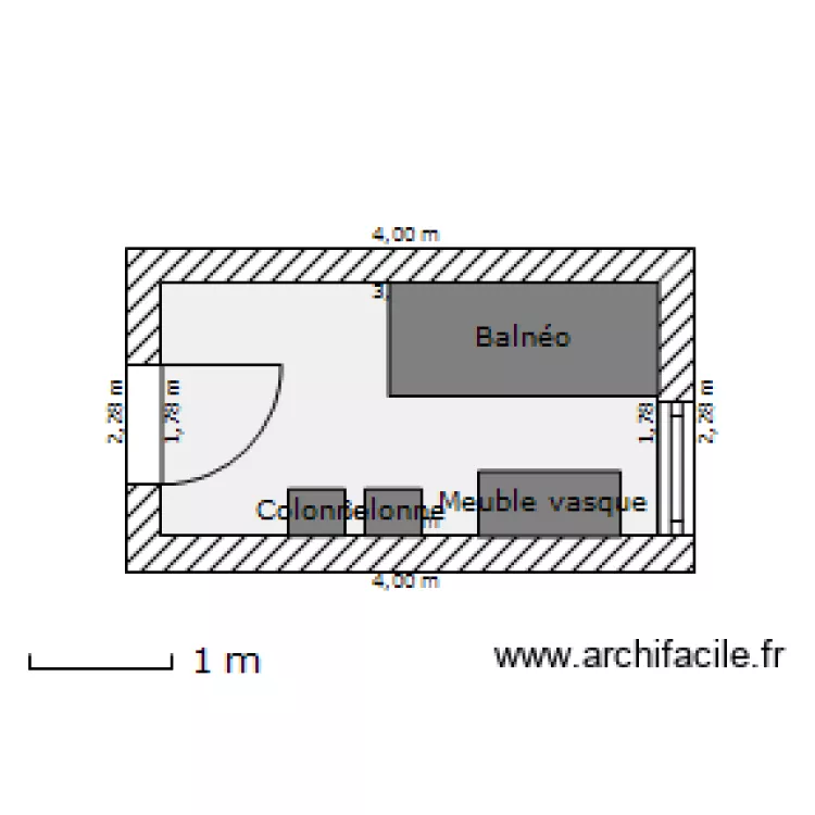 Salle de bain. Plan de Salle de bain. Plan de