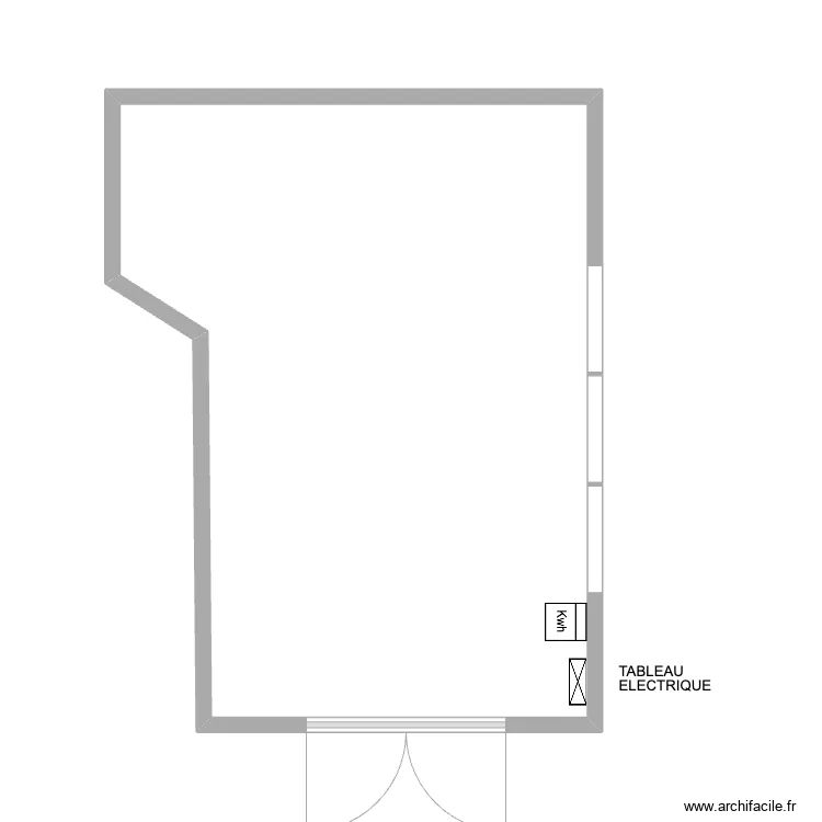 FONTAINE AUX SUZIAS  GARAGE'. Plan de 