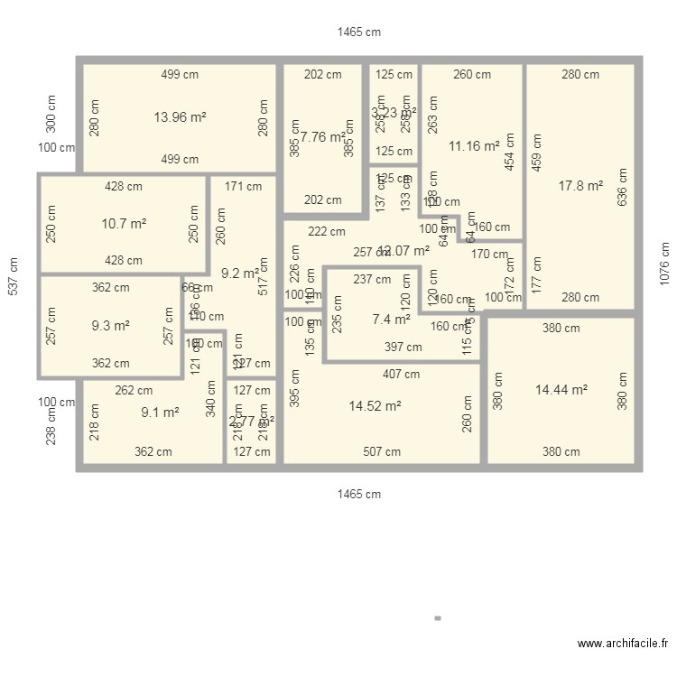 aarsa. Plan de 0 pièce et 0 m2