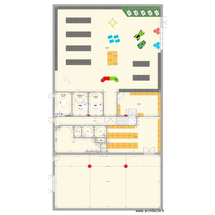 Leroyer. Plan de 26 pièces et 1048 m2