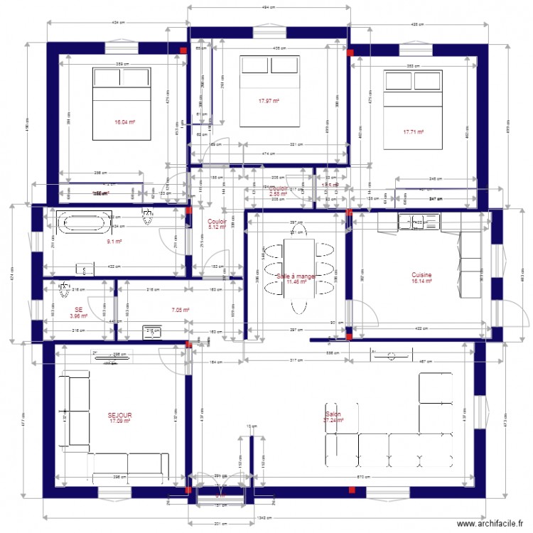 plan maison anis. Plan de 0 pièce et 0 m2