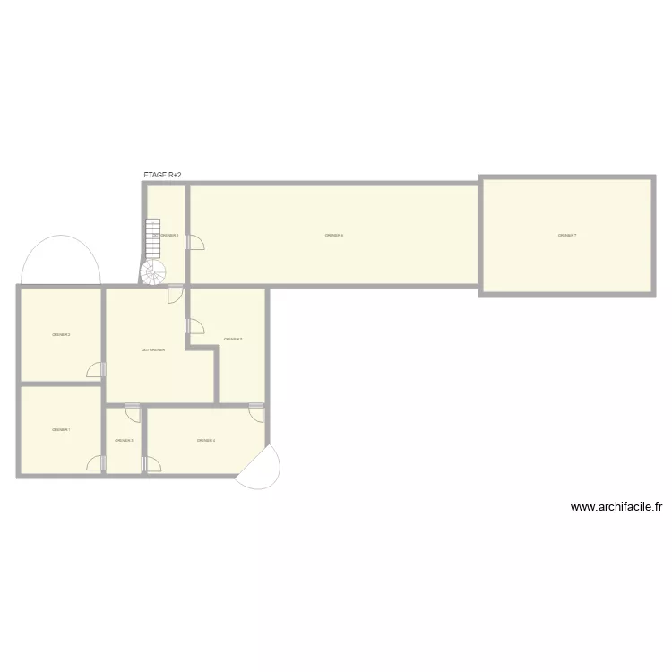 CHERCORAT R2. Plan de 