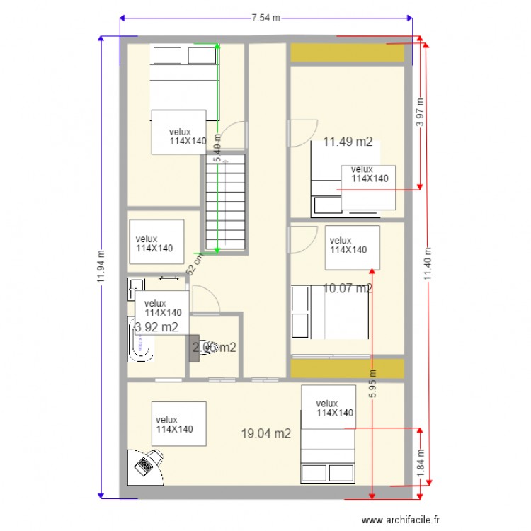 projet aménagement 3 juillet2016 . Plan de 0 pièce et 0 m2