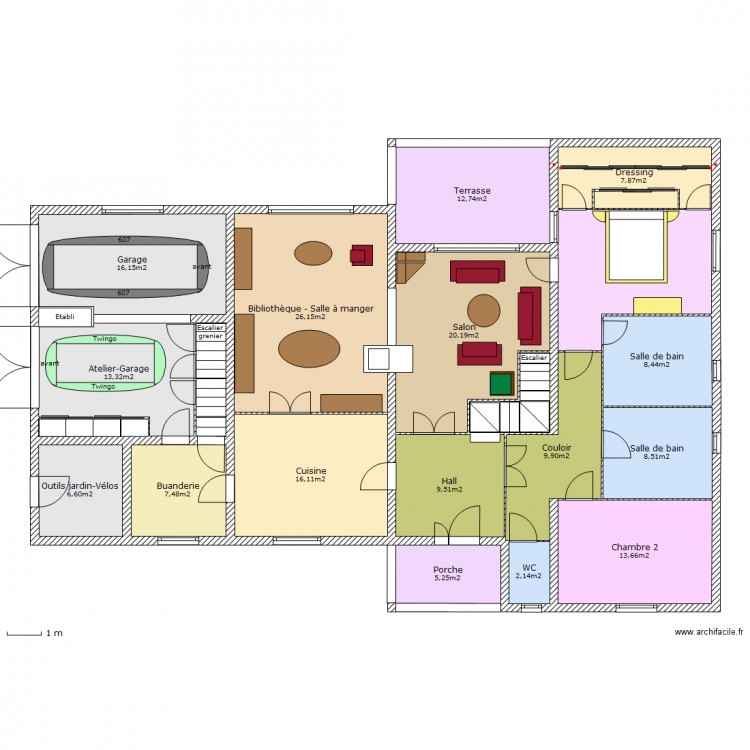 Maison-00-RDC-01. Plan de 0 pièce et 0 m2