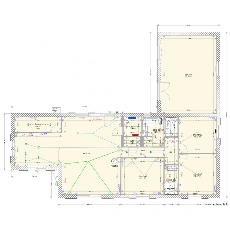 projet nve mdle V2 elec. Plan de 0 pièce et 0 m2