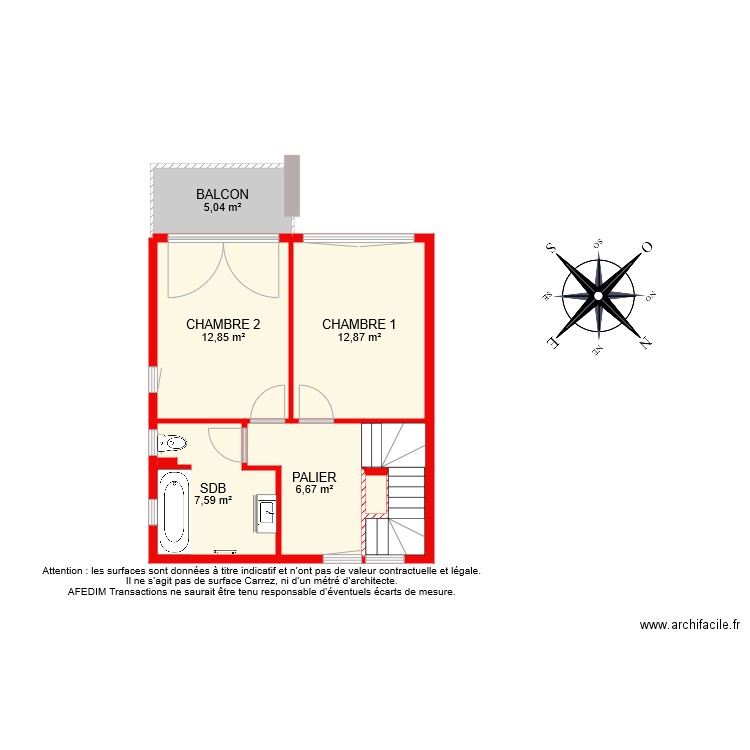 BI 7641  ETAGE. Plan de 0 pièce et 0 m2