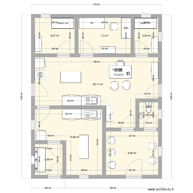 Cabinet. Plan de 0 pièce et 0 m2
