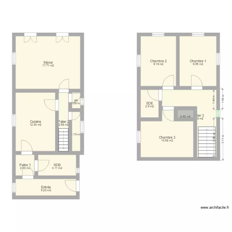 La maison du Garde 61290 Le Mage. Plan de 