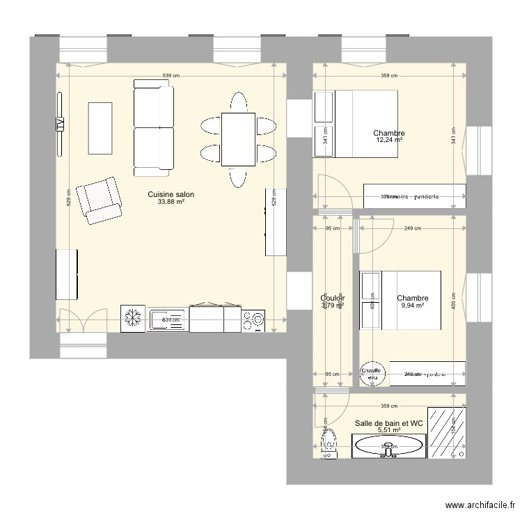 Projet 2. Plan de 0 pièce et 0 m2