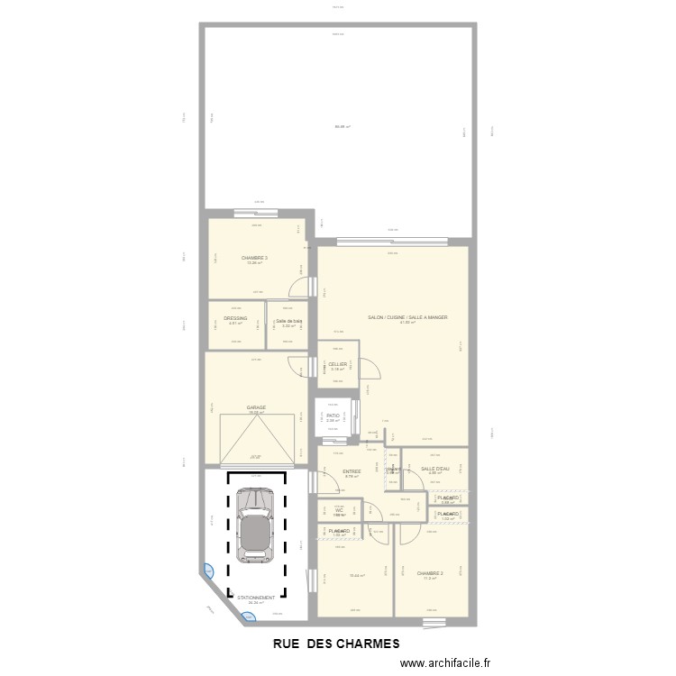 cda SANS JARDIN. Plan de 0 pièce et 0 m2