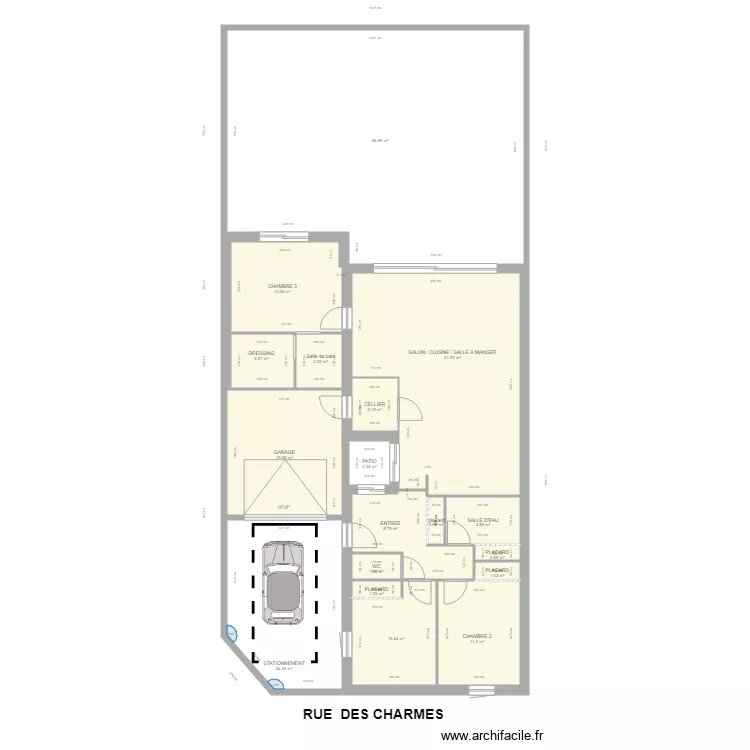 cda SANS JARDIN. Plan de 