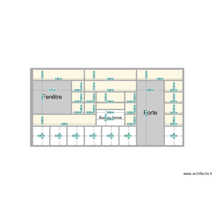 Maison1. Plan de 7 pièces et 151 m2