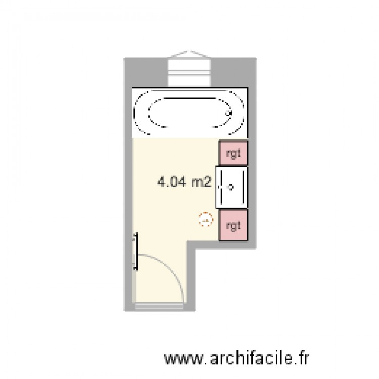 plan sdb MOUGEOT. Plan de 0 pièce et 0 m2