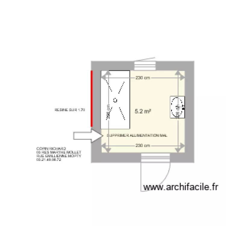 COPIN  RICHARD. Plan de 