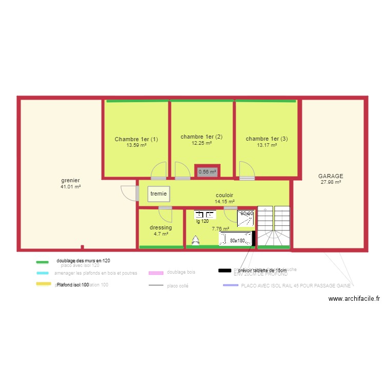 GERARDIN bois. Plan de 21 pièces et 270 m2