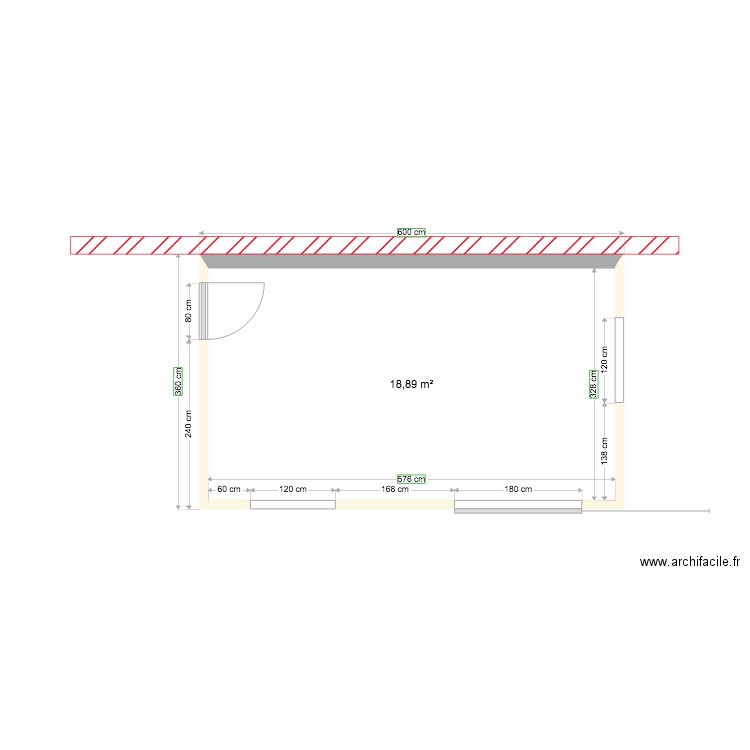 Cabanon. Plan de 0 pièce et 0 m2
