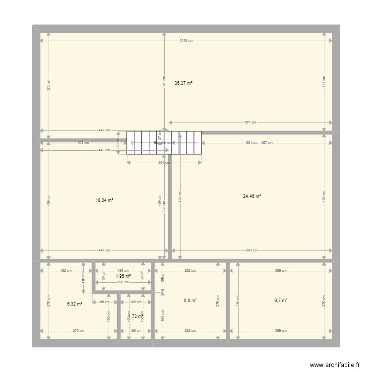 Fourcroy Nathalie. Plan de 8 pièces et 106 m2