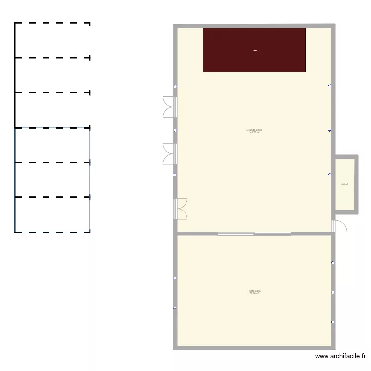 salle des fetes la ferte. Plan de 