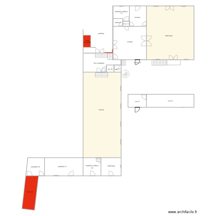 centre salver bat1. Plan de 0 pièce et 0 m2