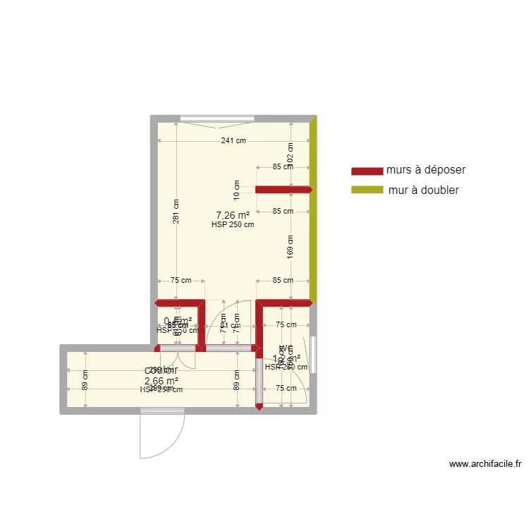 BUGUET CHAPELLE VOLAND travaux. Plan de 
