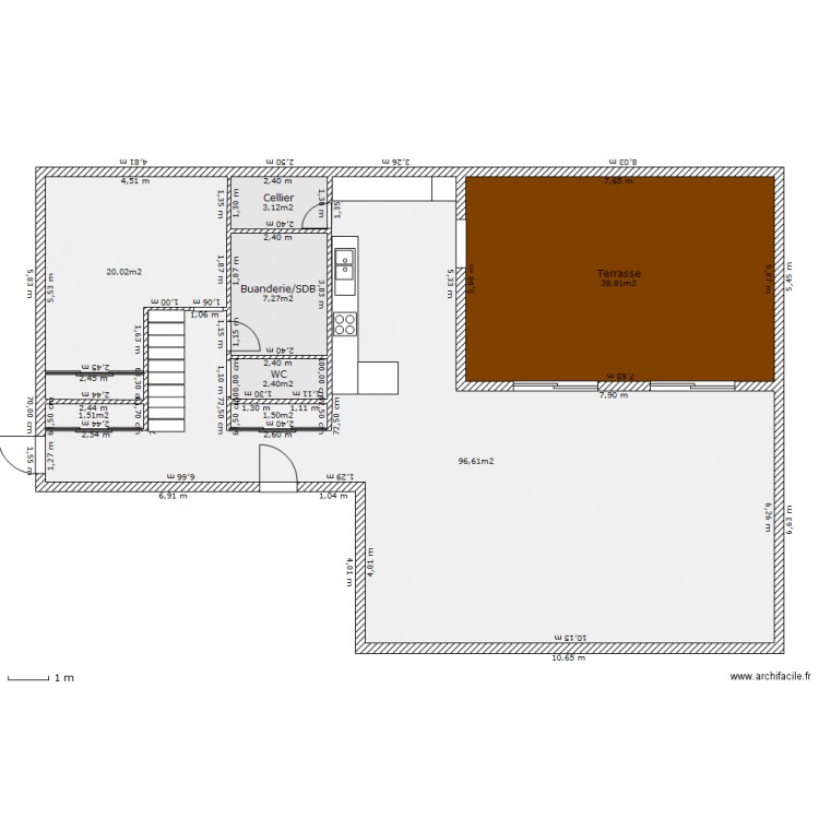 idée02_RDC. Plan de 0 pièce et 0 m2