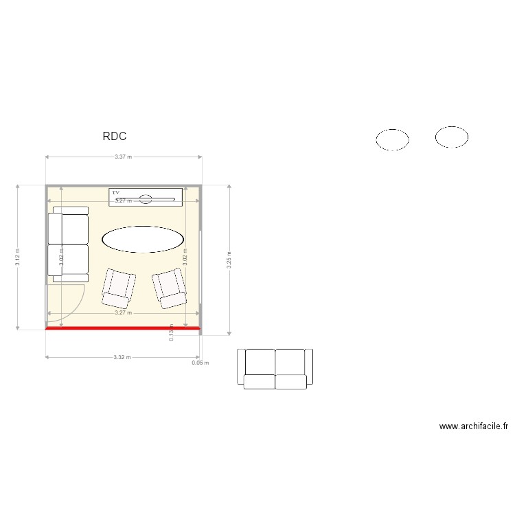 Salon RDC Paillé. Plan de 0 pièce et 0 m2