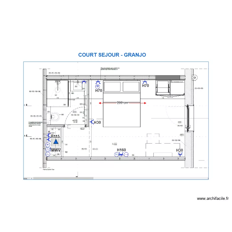 Suggestion Electrique GRANJO CRT SEJOUR. Plan de 
