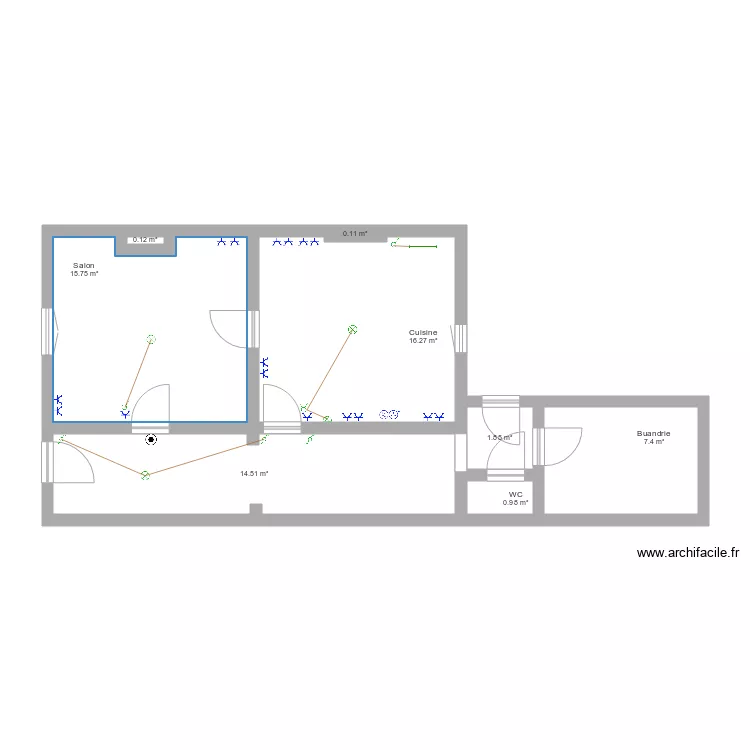 rdc. Plan de rdc. Plan de