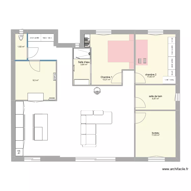 projet aménagement chambre 1. Plan de projet aménagement chambre 1. Plan de
