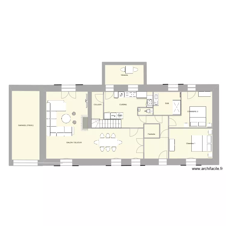 Maison st Père RDC 2. Plan de Maison st Père RDC 2. Plan de