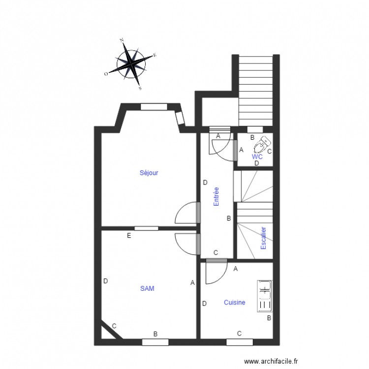 LAZAREVIC 1ETG. Plan de 0 pièce et 0 m2