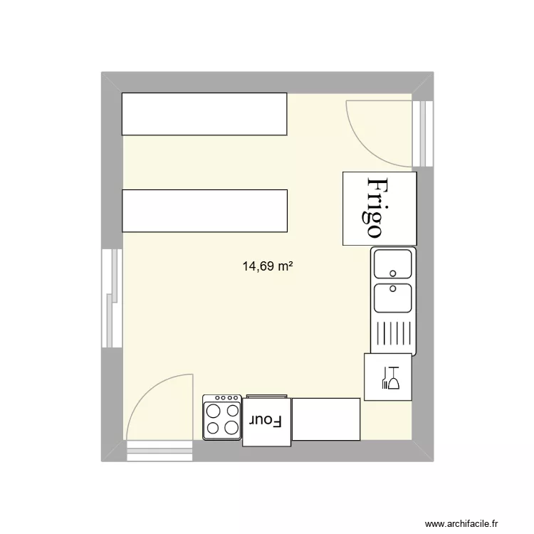 dream. Plan de 1  et 15 m²