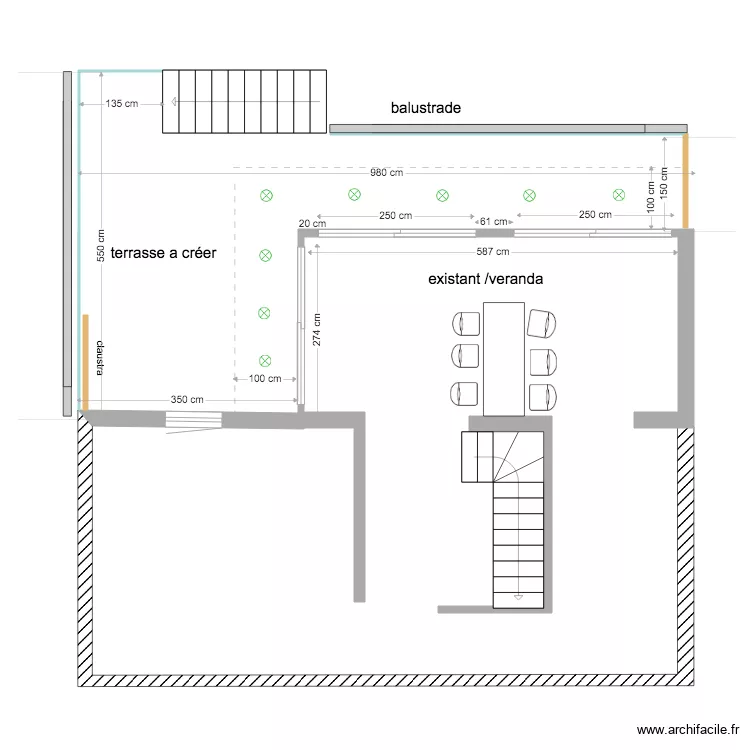 PROJET EXTENSION STE MARIE AUX CHENES . Plan de 
