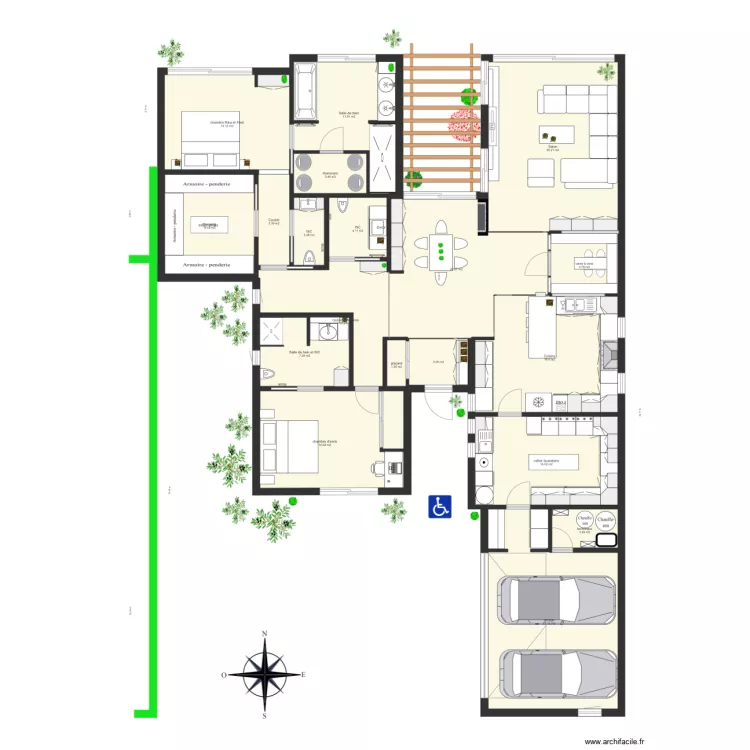 18 avril maison seule. Plan de 