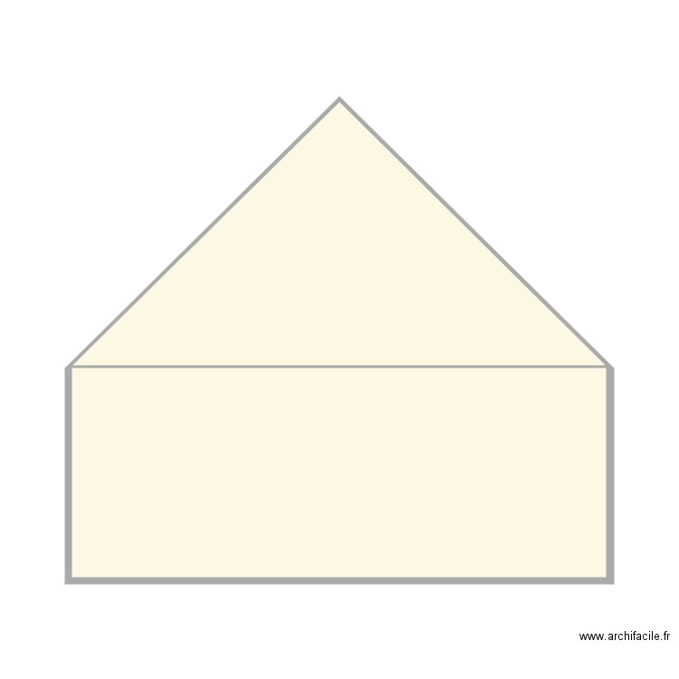 DP EXISTANT FACADE SUD. Plan de 0 pièce et 0 m2