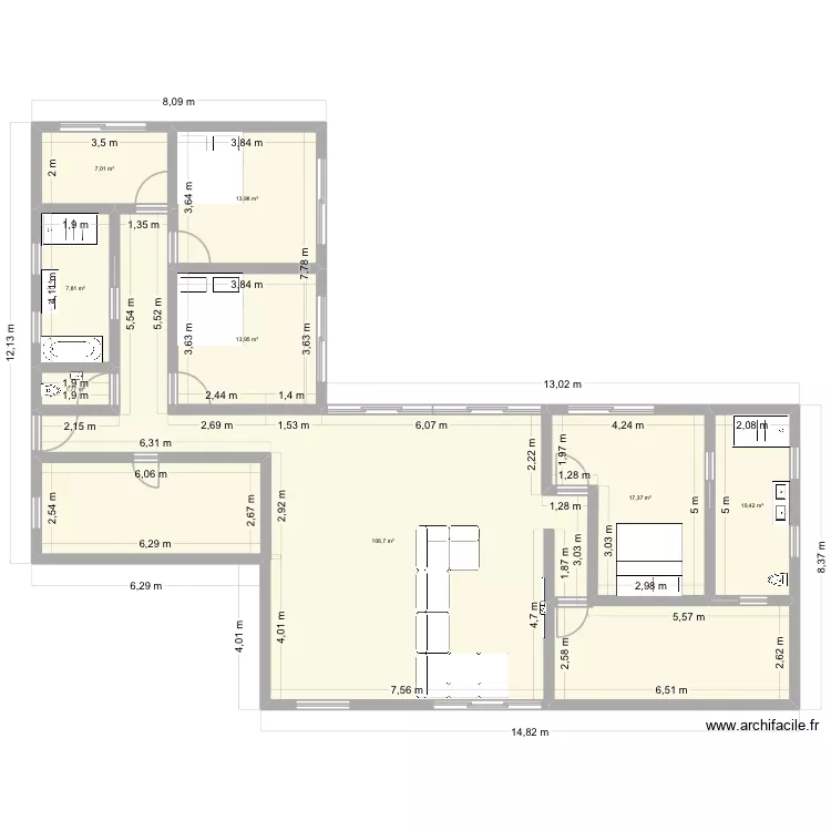 maison 2. Plan de 8 et 181 m² maison 2. Plan de 8 et 181 m²