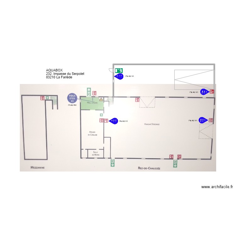 PI AQUABOX. Plan de 0 pièce et 0 m2