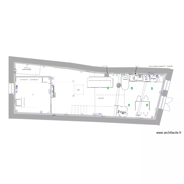 Aubi&egrave;re projet&eacute; 15022022 R1. Plan de 