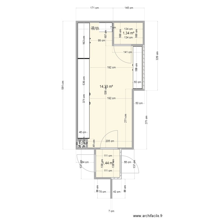 vestiaire B11 B12 V2. Plan de 0 pièce et 0 m2