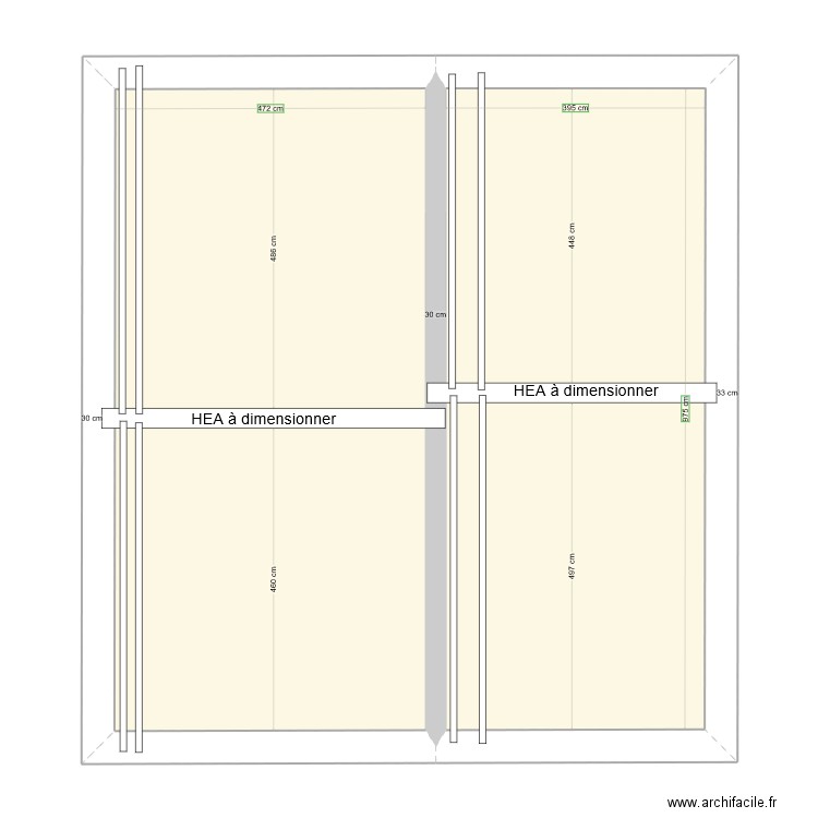 Henriville poutrelle sol ETAGE final. Plan de 0 pièce et 0 m2