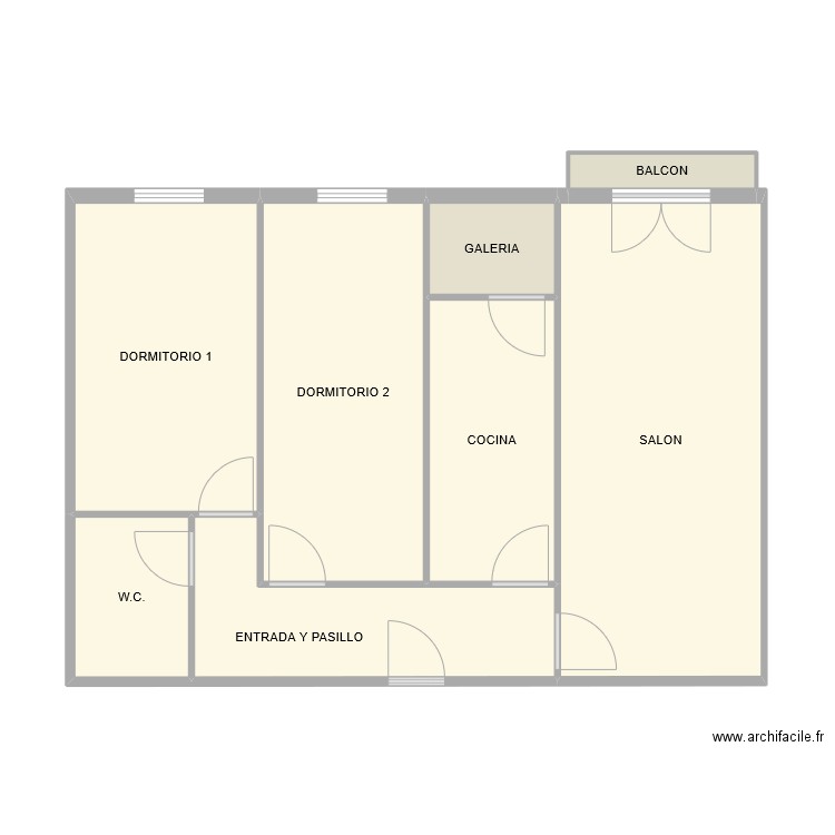 NINES. Plan de 8 pièces et 65 m2