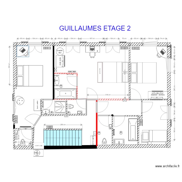 Guillaumes ETAGE 2modifié. Plan de 0 pièce et 0 m2