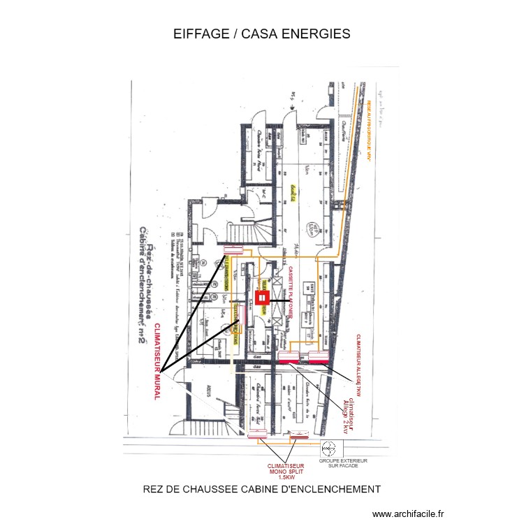 CABINE RDC. Plan de 0 pièce et 0 m2
