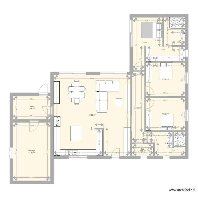 MAISON 23. Plan de 0 pièce et 0 m2