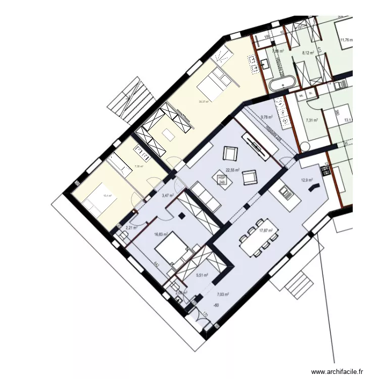 RDC OUALI Cabries. Plan de 