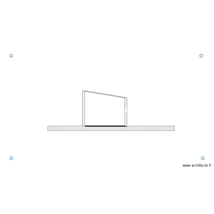 Plan de coupe OUEST. Plan de 0 pièce et 0 m2