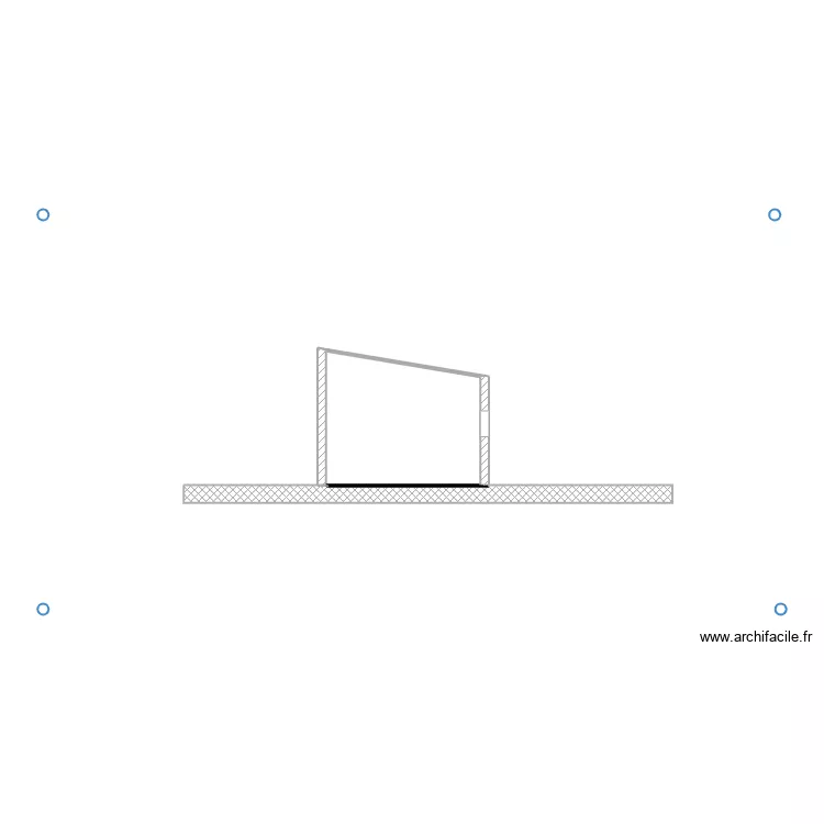 Plan de coupe OUEST. Plan de 
